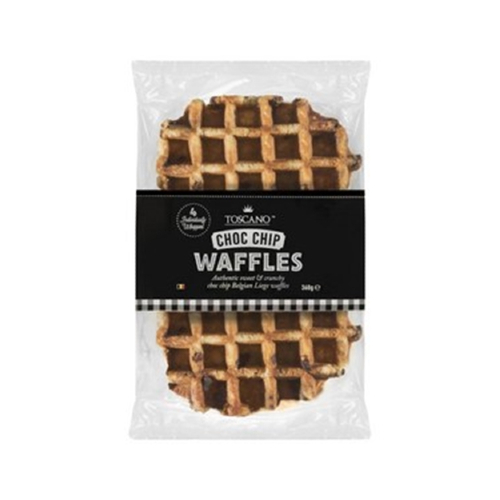 TOSCANO WAFFLES CHOCOLATE CHIPS  360g  8C
